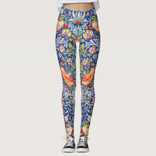 William Morris Strawberry thief famous painting  Leggings