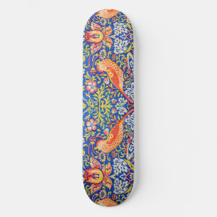 William Morris Strawberry thief famous painting  Skateboard