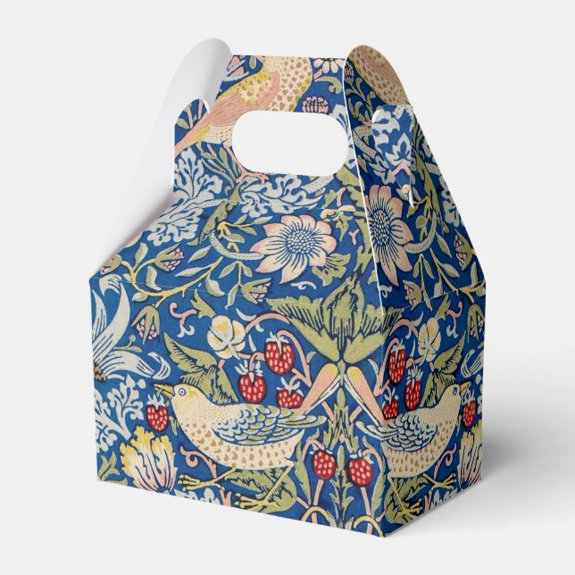 William Morris Strawberry Thief Favour box (Front Side)