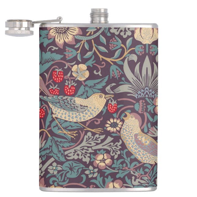 William Morris Strawberry Thief Flask (Opened)