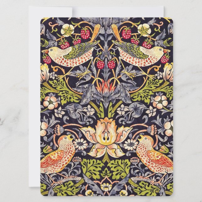 William Morris Strawberry Thief Floral Art Nouveau (Front)