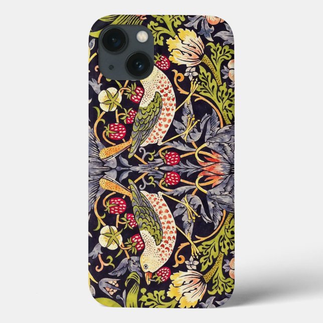 William Morris Strawberry Thief Floral Art Nouveau Case-Mate iPhone Case (Back)
