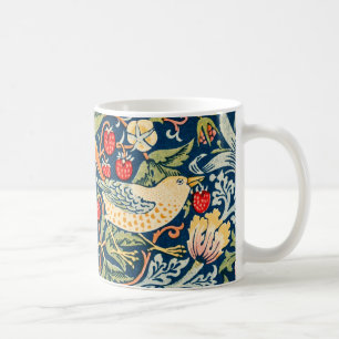 William Morris Strawberry Thief Floral Art Nouveau Coffee Mug