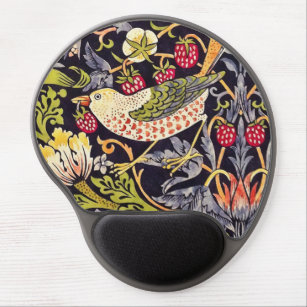 William Morris Strawberry Thief Floral Art Nouveau Gel Mouse Mat