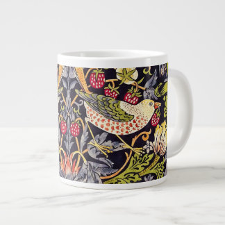 William Morris Strawberry Thief Floral Art Nouveau Large Coffee Mug