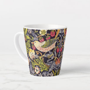 William Morris Strawberry Thief Floral Art Nouveau Latte Mug