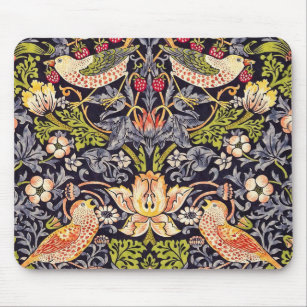 William Morris Strawberry Thief Floral Art Nouveau Mouse Mat