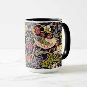 William Morris Strawberry Thief Floral Art Nouveau Mug