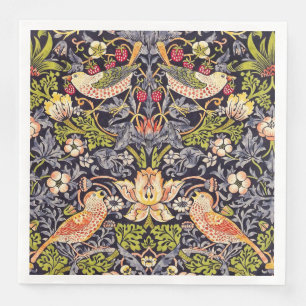 William Morris Strawberry Thief Floral Art Nouveau Napkin