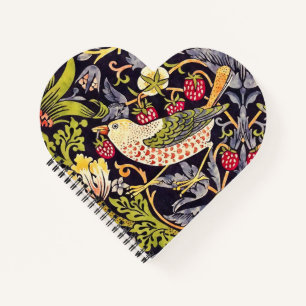 William Morris Strawberry Thief Floral Art Nouveau Notebook
