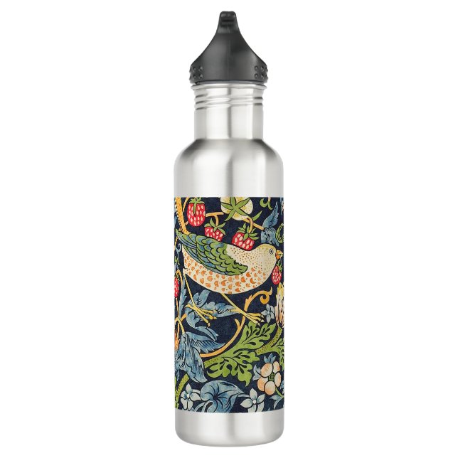 William Morris Strawberry Thief Floral Pattern 710 Ml Water Bottle (Right)