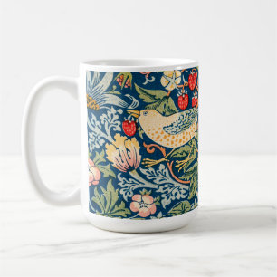 William Morris Strawberry Thief Floral Pattern Coffee Mug