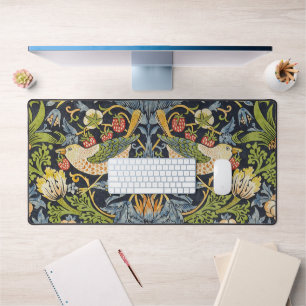 William Morris - Strawberry Thief Floral Pattern Desk Mat