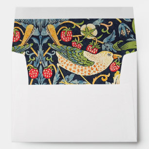William Morris Strawberry Thief Floral Pattern Envelope