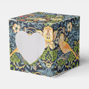 William Morris Strawberry Thief Floral Pattern Favour Box