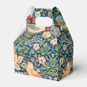 William Morris Strawberry Thief Floral Pattern Favour Box