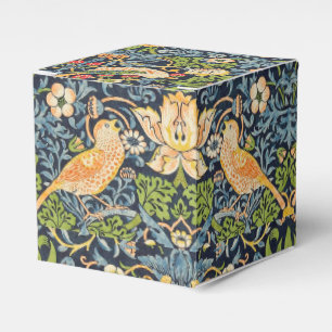 William Morris Strawberry Thief Floral Pattern Favour Box