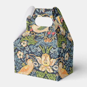 William Morris Strawberry Thief Floral Pattern Favour Box