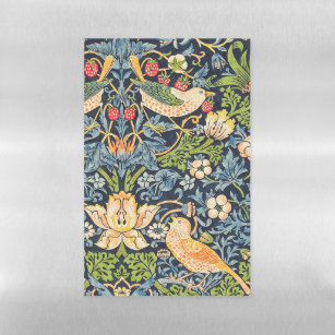 William Morris Strawberry Thief Floral Pattern Magnetic Dry Erase Sheet