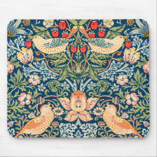 William Morris Strawberry Thief Floral Pattern Mouse Mat