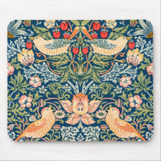 William Morris Strawberry Thief Floral Pattern Mouse Mat