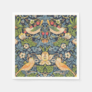 William Morris Strawberry Thief Floral Pattern Napkin