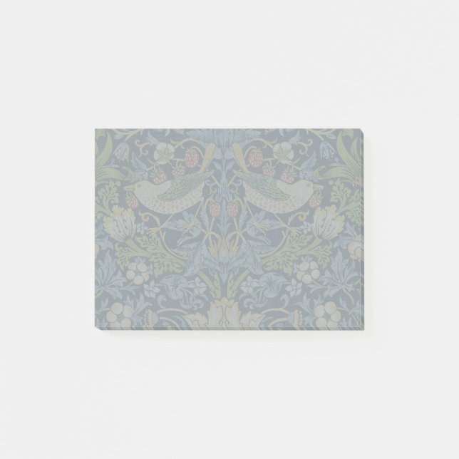 William Morris - Strawberry Thief Floral Pattern Post-it Notes (Front)
