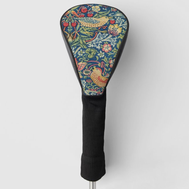 William Morris - Strawberry Thief Golf Head Cover (Front)