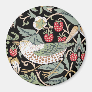 William Morris Strawberry Thief I Black Birds Magnet