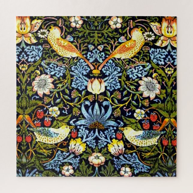 William Morris, Strawberry Thief Jigsaw Puzzle (Vertical)
