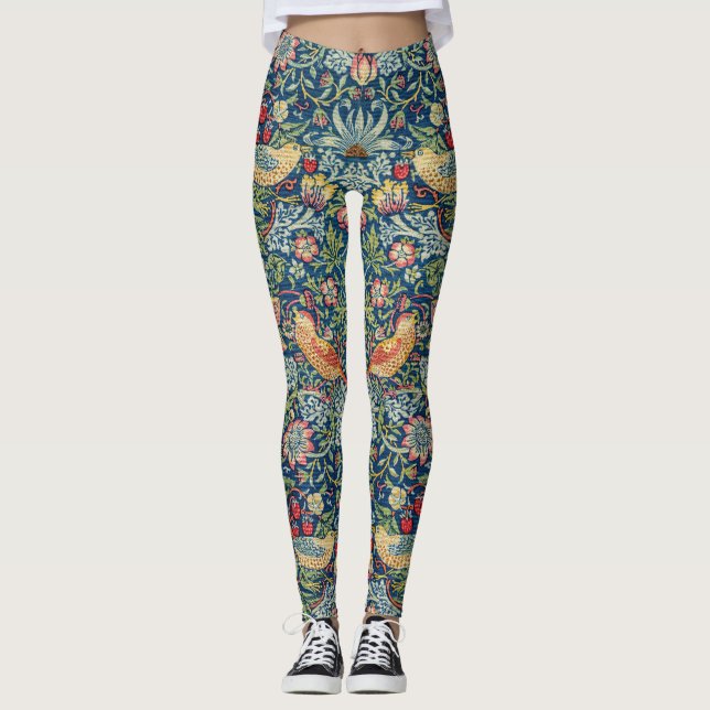 William Morris - Strawberry Thief Leggings (Front)