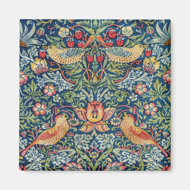 William Morris - Strawberry Thief Magnet (Front)