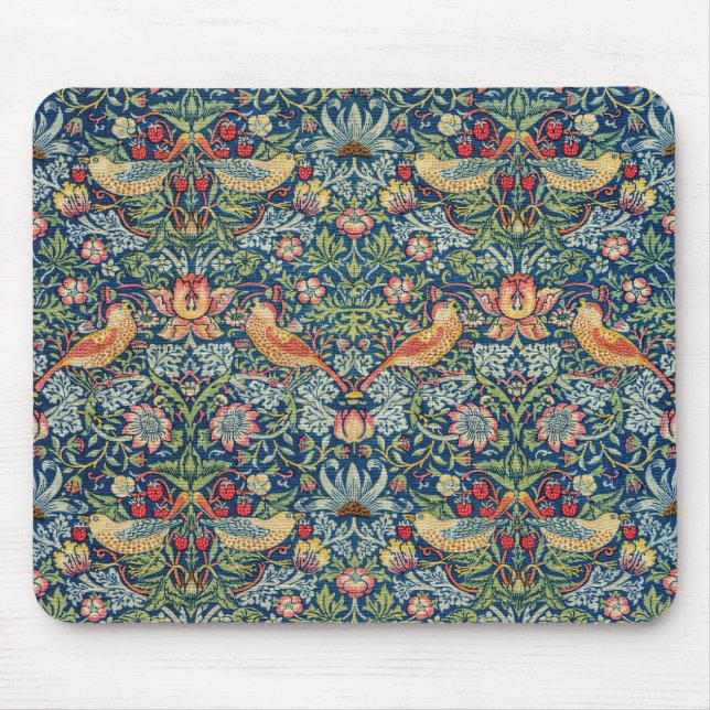 William Morris - Strawberry Thief Mouse Mat (Front)