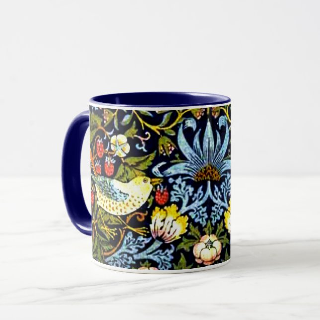 William Morris - Strawberry Thief Mug (Front Left)