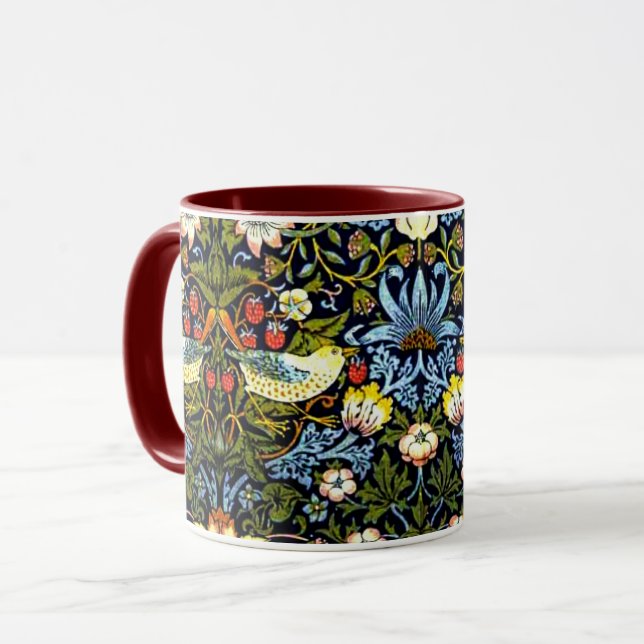 William Morris - Strawberry Thief Mug (Front Left)