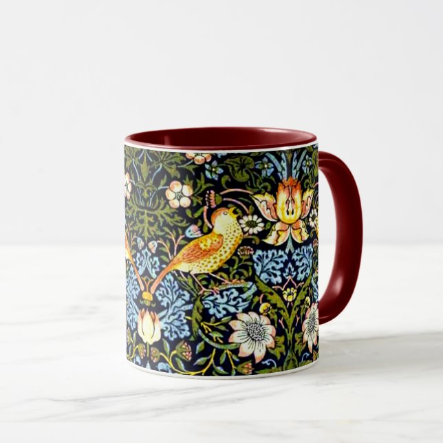 William Morris - Strawberry Thief Mug (Front Right)