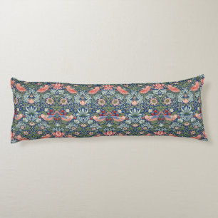 William Morris Strawberry Thief Navy Coral Body Cushion