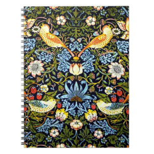 William Morris - Strawberry Thief, Notebook