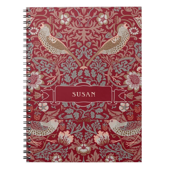 William Morris Strawberry Thief Notebook (Front)