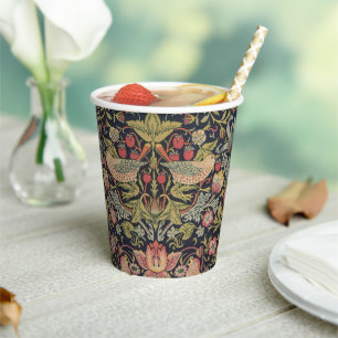 William Morris Strawberry Thief Paper Cups