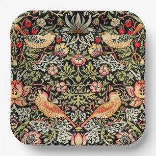 William Morris Strawberry Thief Paper Plate