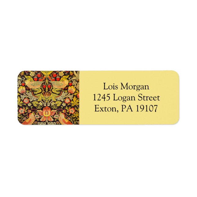 William Morris Strawberry Thief Pattern (Front)