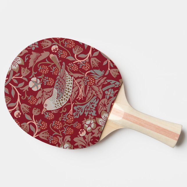 William Morris Strawberry Thief Ping Pong Paddle (Side)