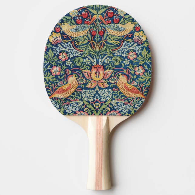 William Morris - Strawberry Thief Ping Pong Paddle (Front)