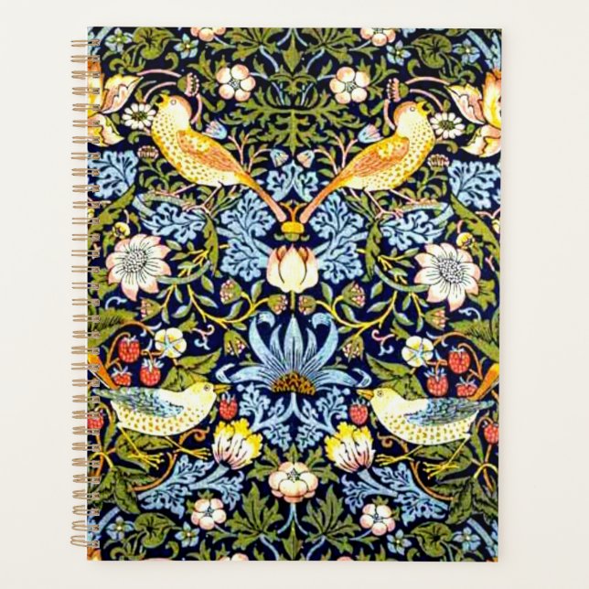 William Morris, Strawberry Thief, Planner (Front)