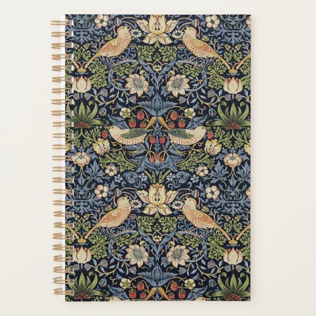 William Morris Strawberry Thief Planner (Front)