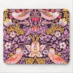 William Morris Strawberry Thief Purple Version Mouse Mat