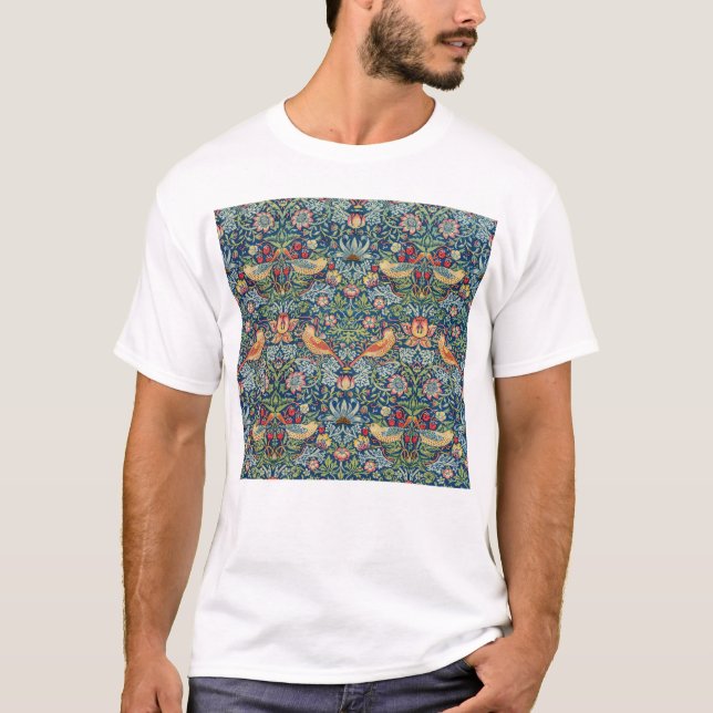 William Morris - Strawberry Thief T-Shirt (Front)
