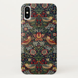 William Morris Strawberry Thief Textile Pattern iPhone X Case