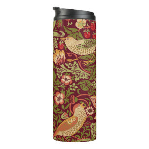 William Morris Strawberry Thief Thermal Tumbler
